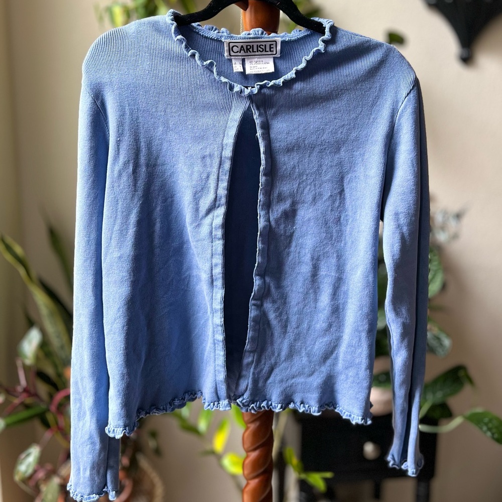 vintage carlisle scalopped zweater cardigan